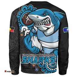 Amazing Aussie Cronulla Sutherland Sharks Power Through Generations NAIDOC Edition Sweatshirt