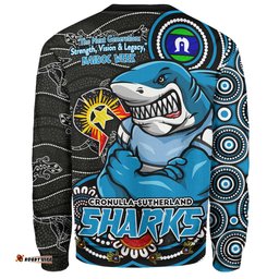 Amazing Aussie Cronulla Sutherland Sharks Spirit Of NAIDOC Series Sweatshirt