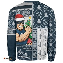 Amazing Aussie Carlton Merry Christmas Knit Style Festive Spirit Sweatshirt