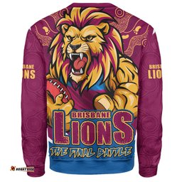 Amazing Aussie Brisbane Lions Final Clash Battle Edition Sweatshirt