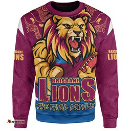 Amazing Aussie Brisbane Lions Final Clash Battle Edition Sweatshirt