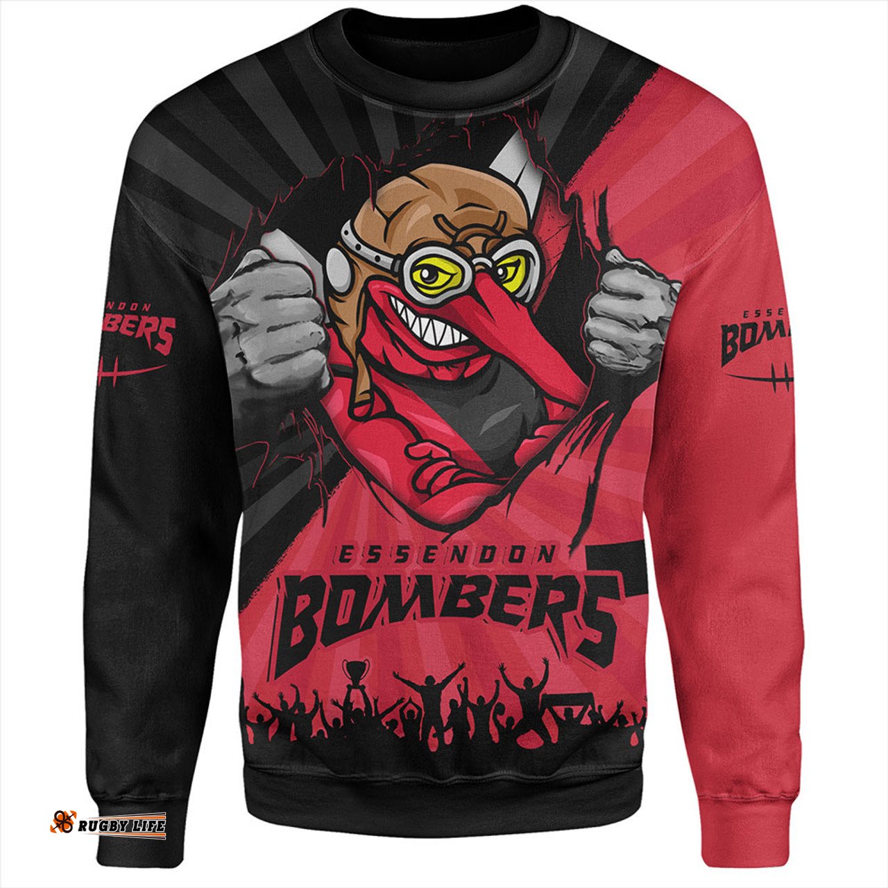 Amazing Aussie Essendon Breaking Through Fan Design Sweatshirt