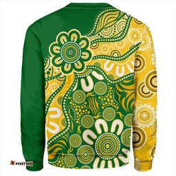 Amazing Aussie Australia Aboriginal Dot Design Kangaroo Sweatshirt