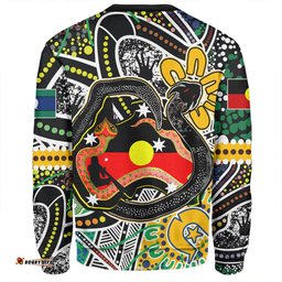 Amazing Aussie Australia Rainbow Serpent Aboriginal Dreamtime Rainbow Serpent Creates Australia Sweatshirt