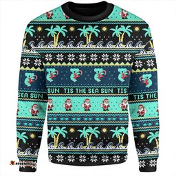 Amazing Aussie Australia Sunny Christmas By The Sea Black Sweatshirt