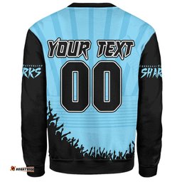 Amazing Aussie Cronulla Sutherland Sharks Heart Of A Fighter Tough And Fearless Sweatshirt