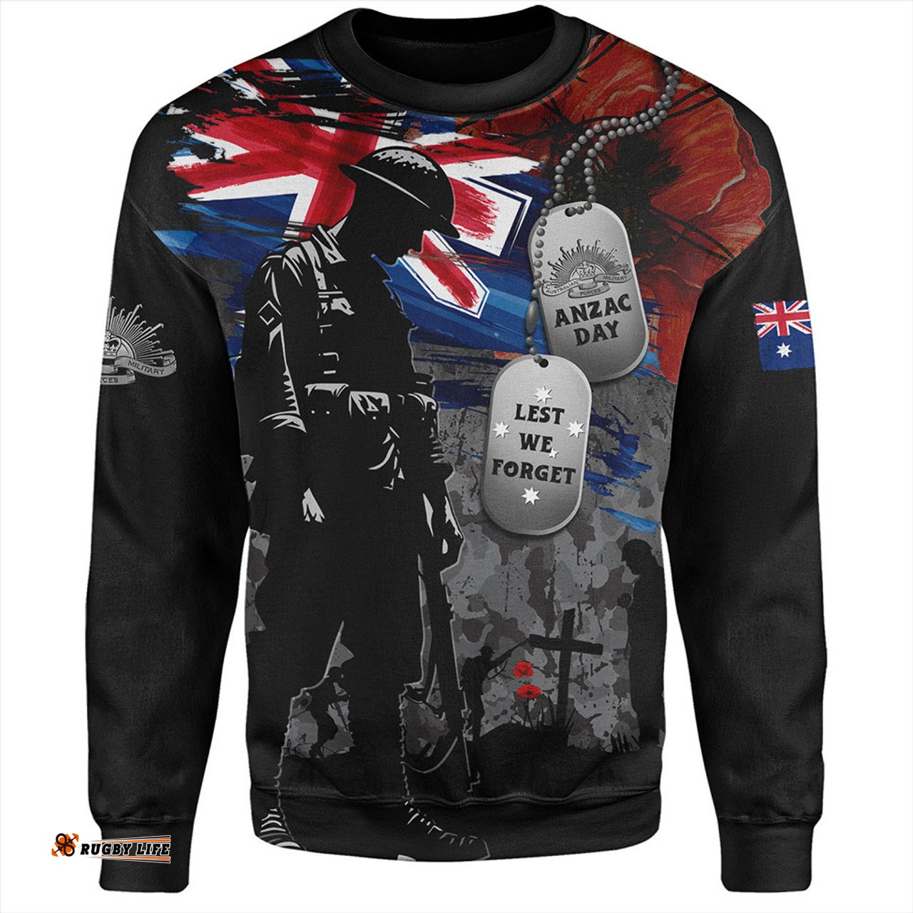 Amazing Aussie Australia Tribute To The Brave Anzac Day Sweatshirt