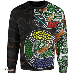 Amazing Aussie Australia Rainbow Serpent Aboriginal Dreamtime Rainbow Serpent Contemporary Style Sweatshirt
