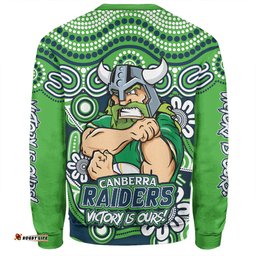 Amazing Aussie Canberra Raiders Aboriginal Inspired Tough Fan Rugby For Life Sweatshirt