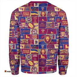 Amazing Aussie Brisbane Lions Legacy Of The Pride Comic Style Sweatshirt