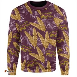 Amazing Aussie Brisbane Broncos Custom Tropical Patterns Brisbane Broncos Sweatshirt