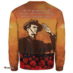 Amazing Aussie Australia Anzac Day Soldiers Salute To Remember Of Our Heroes Sweatshirt