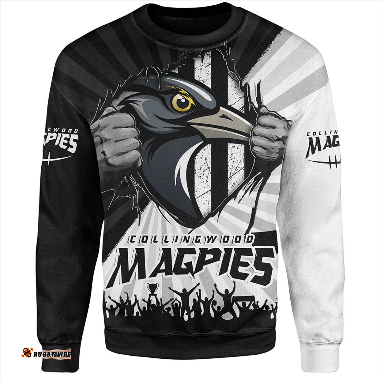 Amazing Aussie Collingwood Breaking Through Fan Design Sweatshirt