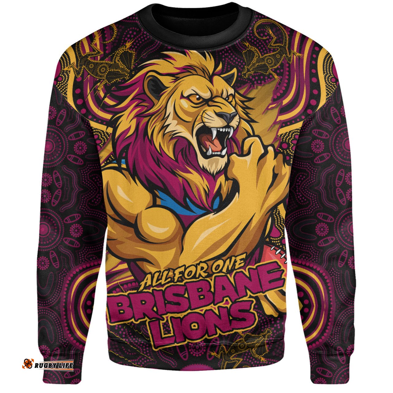 Amazing Aussie Brisbane Lions Spirit Warriors Of The Game Sweatshirt