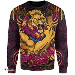 Amazing Aussie Brisbane Lions Spirit Warriors Of The Game Sweatshirt
