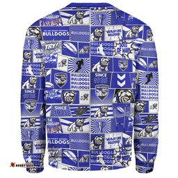 Amazing Aussie Canterbury Bankstown Bulldogs Team Of Us Die Hard Fan Supporters Comic Style Sweatshirt