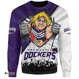Amazing Aussie Fremantle Breaking Through Fan Design Sweatshirt