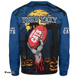 Amazing Aussie Geelong Cats Full Moon Fever Halloween Supporter Sweatshirt