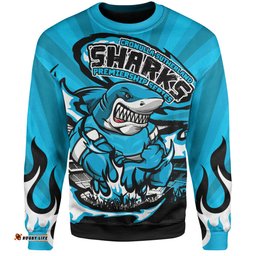 Amazing Aussie Cronulla Sutherland Sharks Premiership Series Sports Gear Sweatshirt
