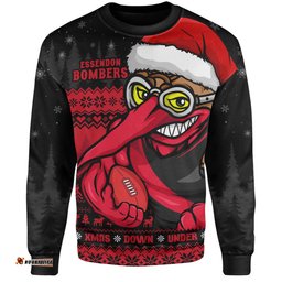 Amazing Aussie Essendon Merry Christmas Down Under Footy Power Style Sweatshirt