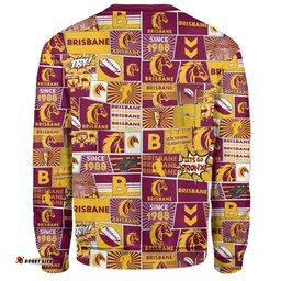 Amazing Aussie Brisbane Broncos Team Of Us Die Hard Fan Supporters Comic Style Sweatshirt