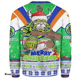 Amazing Aussie Canberra Raiders Christmas Custom Canberra Viking Santa Aussie Big Things Sweatshirt