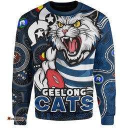 Amazing Aussie Geelong Cats NAIDOC Spirit Of Country Sweatshirt