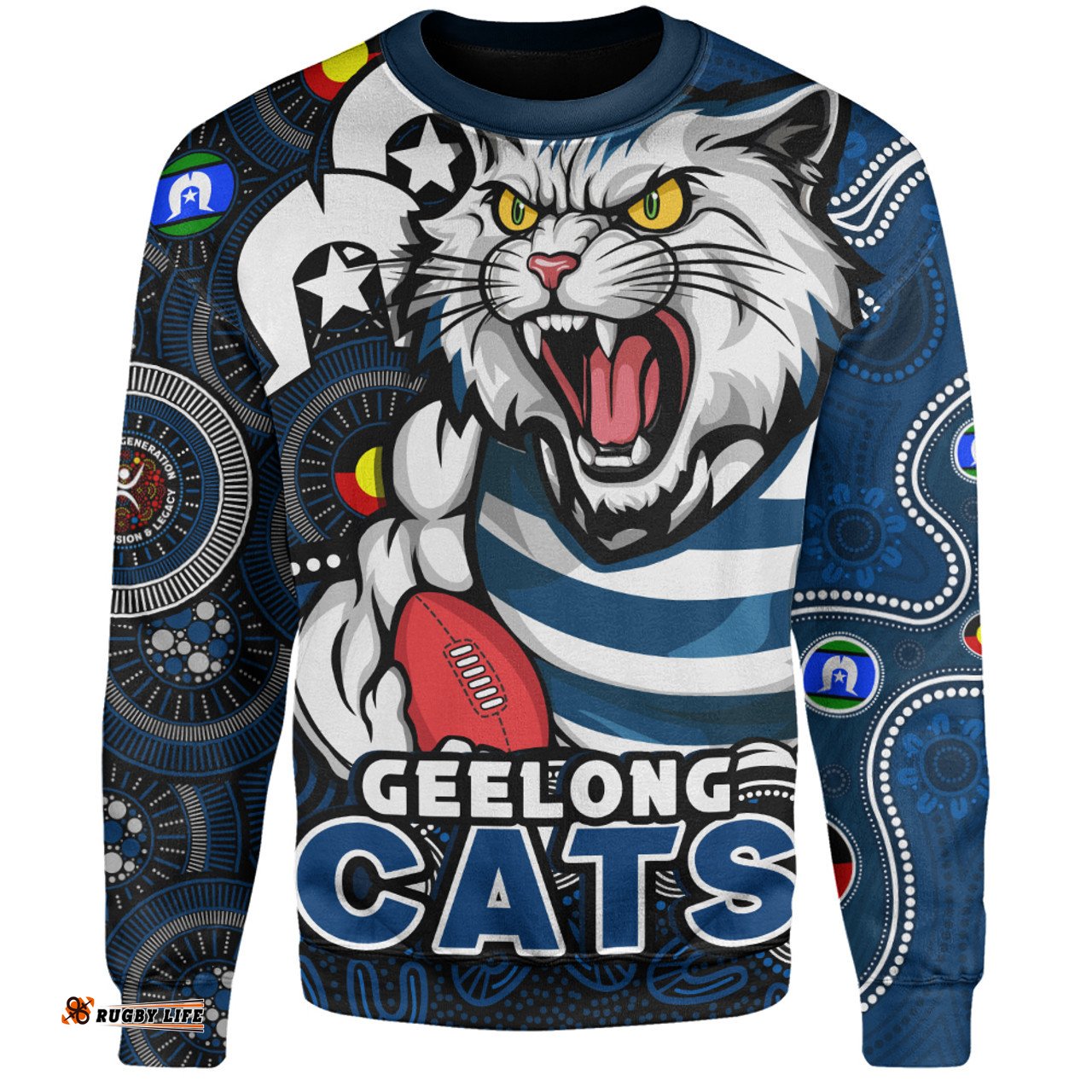 Amazing Aussie Geelong Cats NAIDOC Spirit Of Country Sweatshirt