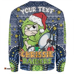 Amazing Aussie Canberra Raiders Christmas Custom Christmas Knit Patterns Vintage Jersey Ugly Sweatshirt