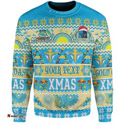 Amazing Aussie Gold Coast Titans Christmas Aboriginal Custom Indigenous Knitted Ugly Xmas Style Sweatshirt