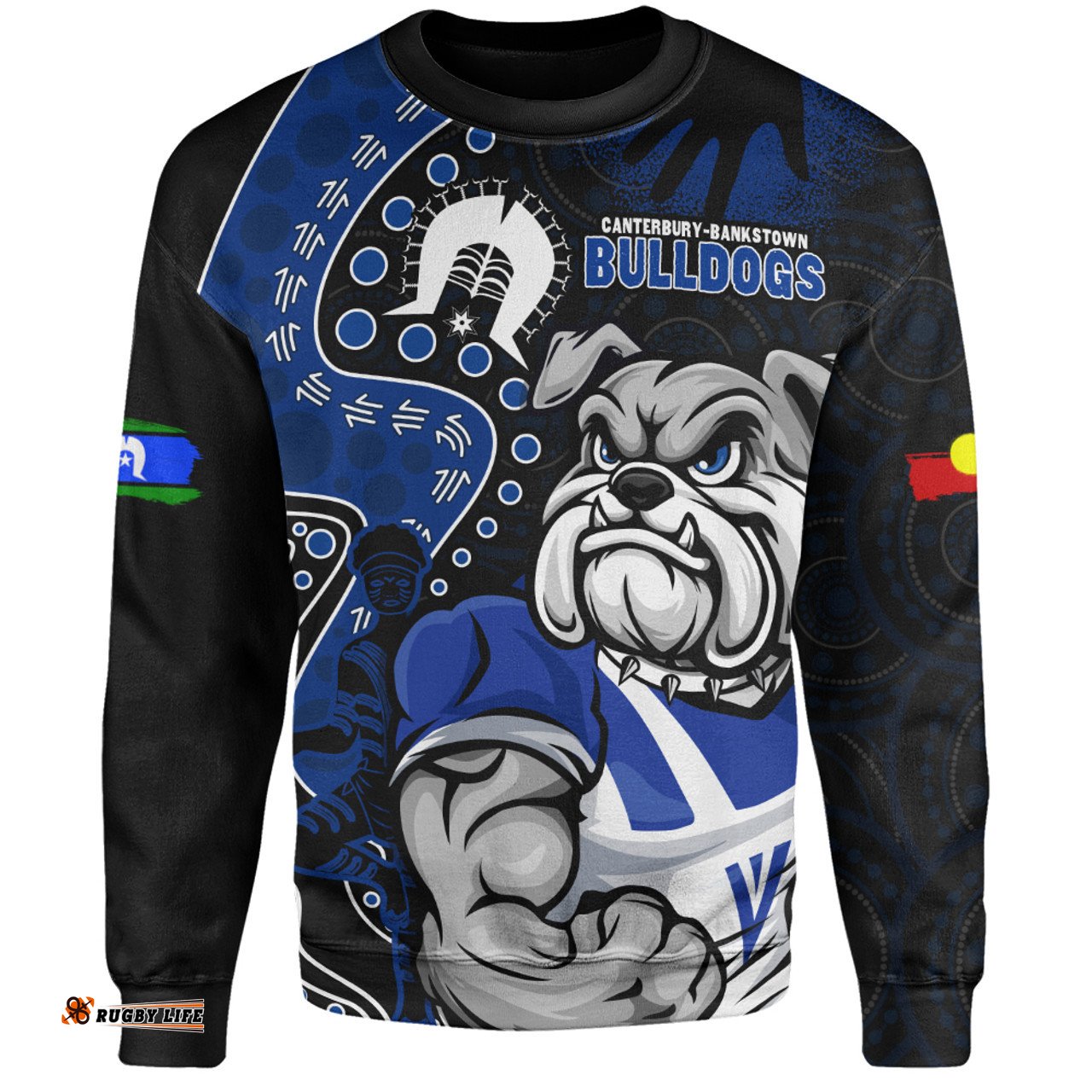 Amazing Aussie Canterbury Bankstown Bulldogs NAIDOC Indigenous Warrior Spirit Sweatshirt