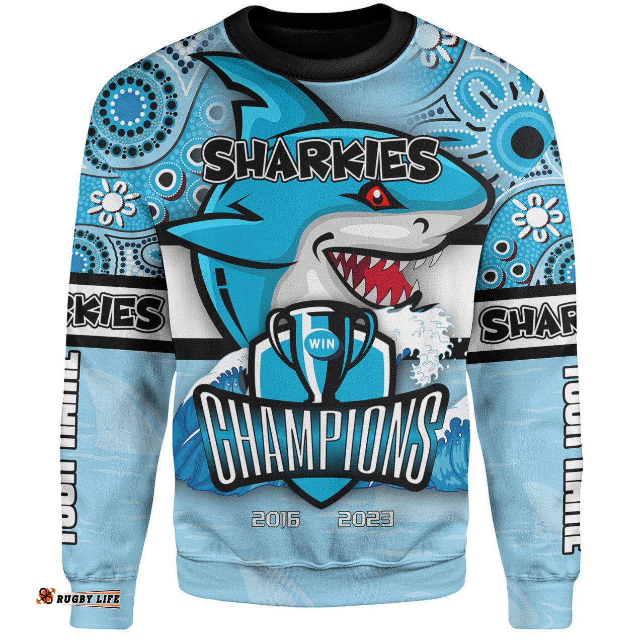 Amazing Aussie Cronulla Sutherland Sharks Custom Talent Win Games But Teamwork And Intelligence Win Championships With Aboriginal Style Sweatshirt