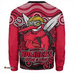 Amazing Aussie Essendon Aboriginal Inspired Tough Fan Football For Life Sweatshirt