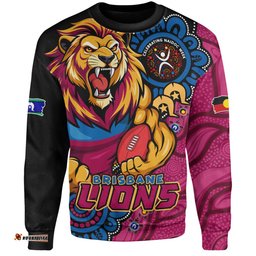 Amazing Aussie Brisbane Lions Power Through Generations NAIDOC Edition Sweatshirt