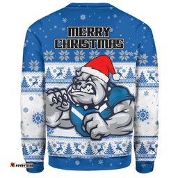 Amazing Aussie Canterbury Bankstown Bulldogs Christmas Custom Special Ugly Christmas Sweatshirt
