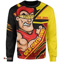 Amazing Aussie Gold Coast SUNS Battlefield Glory Gear Sweatshirt