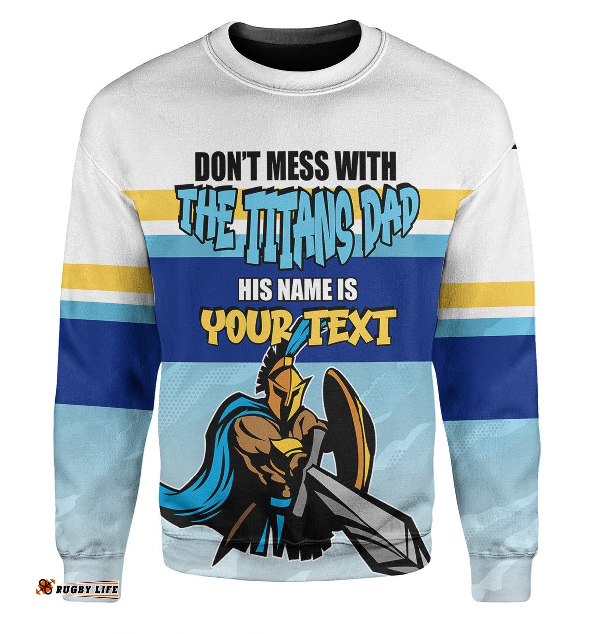 Amazing Aussie Gold Coast Titans Father's Day Screaming Dad and Crazy Fan Sweatshirt