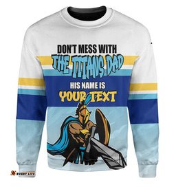 Amazing Aussie Gold Coast Titans Father's Day Screaming Dad and Crazy Fan Sweatshirt