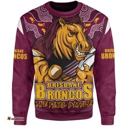 Amazing Aussie Brisbane Broncos Final Clash Battle Edition Sweatshirt