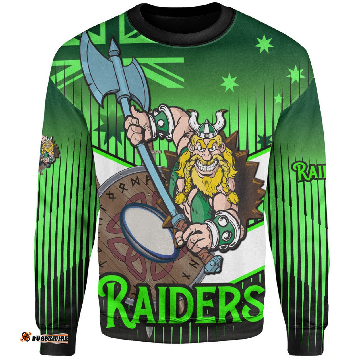 Amazing Aussie Canberra Raiders Canberra Raiders Mascot With Australia Flag Sweatshirt