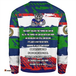 Amazing Aussie New Zealand Warriors Sport Theme Song Inspired Sweatshirt