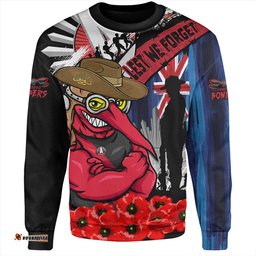 Amazing Aussie Essendon Anzac Day Honor United In Spirit Sweatshirt
