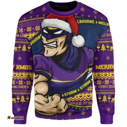 Amazing Aussie Melbourne Storm Ugly Knit Style For Christmas Game Fans Sweatshirt