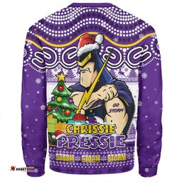 Amazing Aussie Melbourne Storm Aussie Ugly Christmas For Die Hard Fan Supporters Sweatshirt