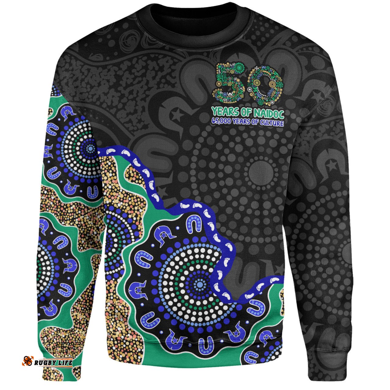 Amazing Aussie Indigenous Australian Aboriginal NAIDOC Fifty Years Cultural Celebration Edition Sweatshirt