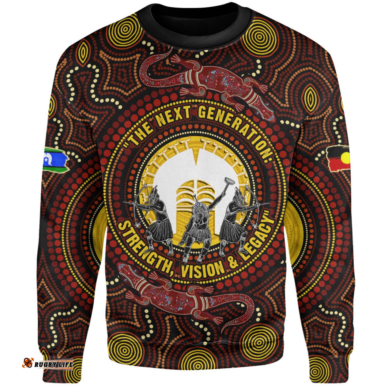 Amazing Aussie Indigenous Australian Aboriginal Naidoc Week Vision Of The Torres Warriors Sweatshirt