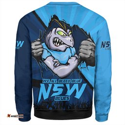 Amazing Aussie New South Wales Blues Origin Battleground Blues Unleashed Sweatshirt