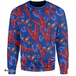 Amazing Aussie Newcastle Knights Custom Tropical Patterns Knights Sweatshirt