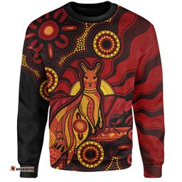Amazing Aussie Indigenous Australian Aboriginal Echoes Of The Dreaming Sweatshirt