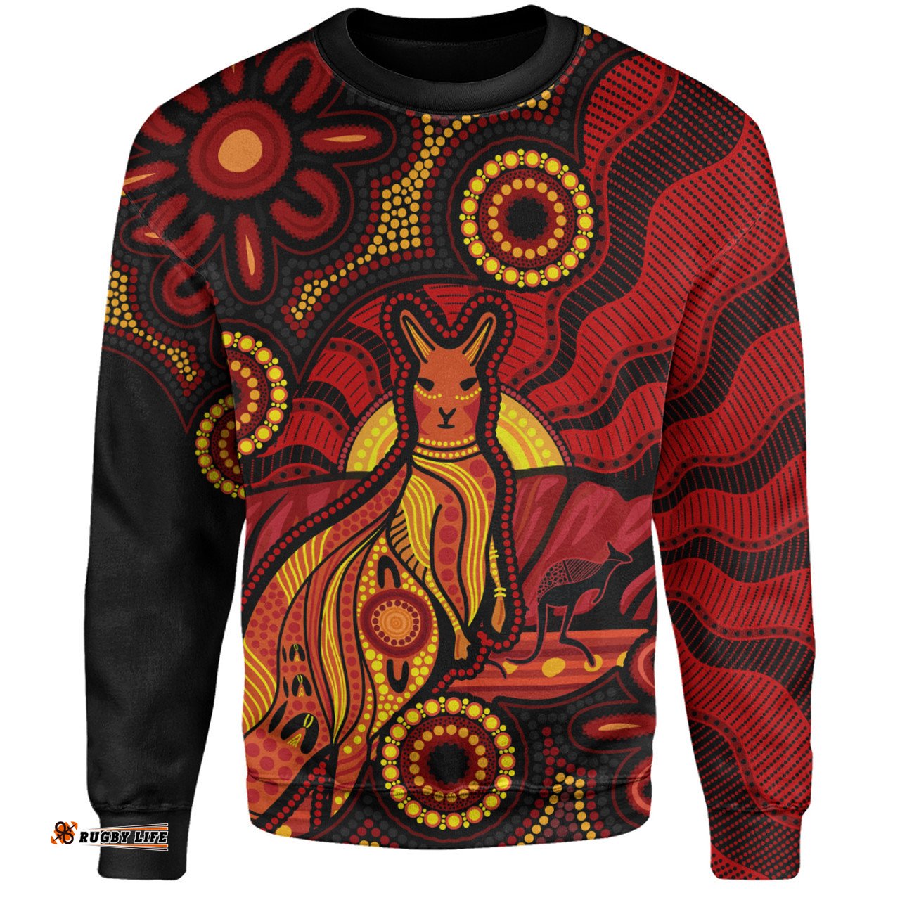 Amazing Aussie Indigenous Australian Aboriginal Echoes Of The Dreaming Sweatshirt